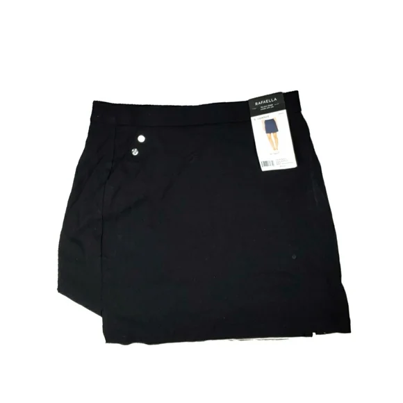 NWT Rafaella Comfort Black Stretch Skort Size Small - Picture 4 of 5